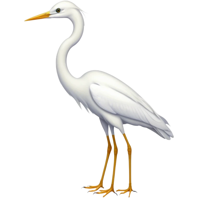 white egret emoji