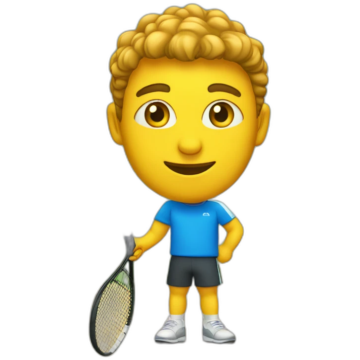 Pala de pádel con cara emoji