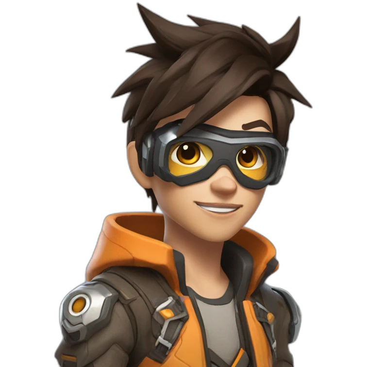 Tracer from overwatch emoji