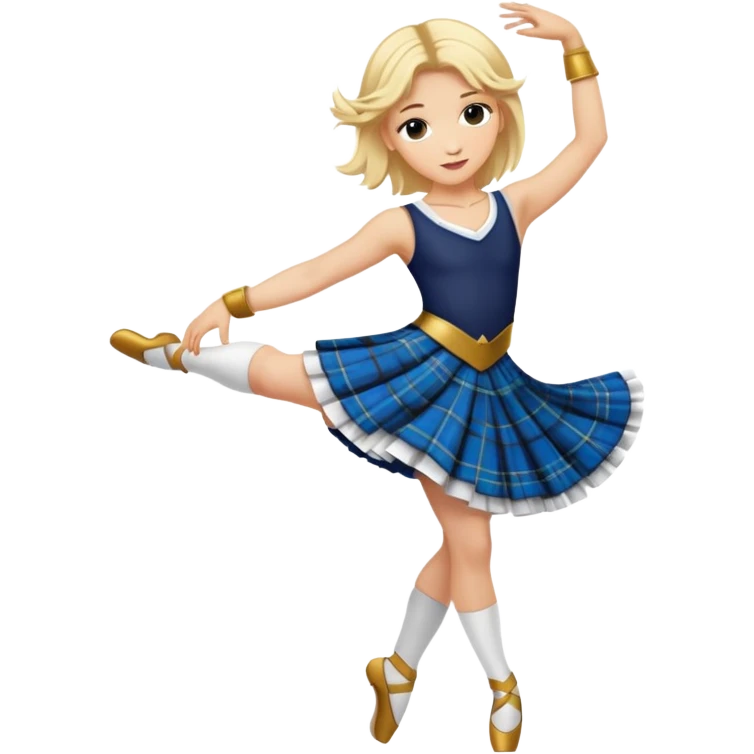 scottish dancer with blonde hair emoji