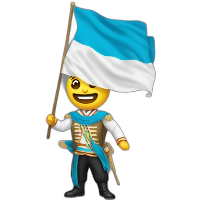 Jefe maestro con la bandera de guatemala emoji
