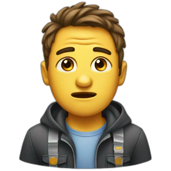 qwerty cries that his family abandoned him emoji