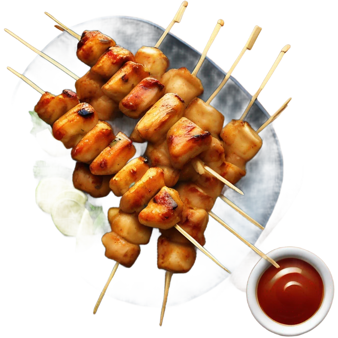 brochettes poulet satay emoji