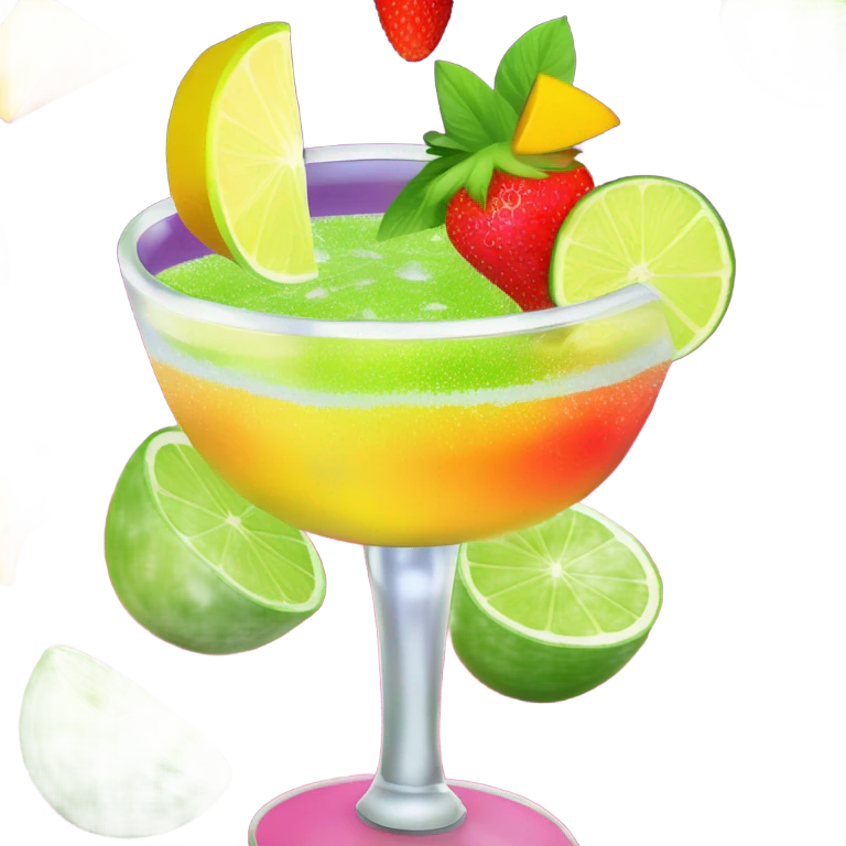 fruity margarita neatly put together  emoji