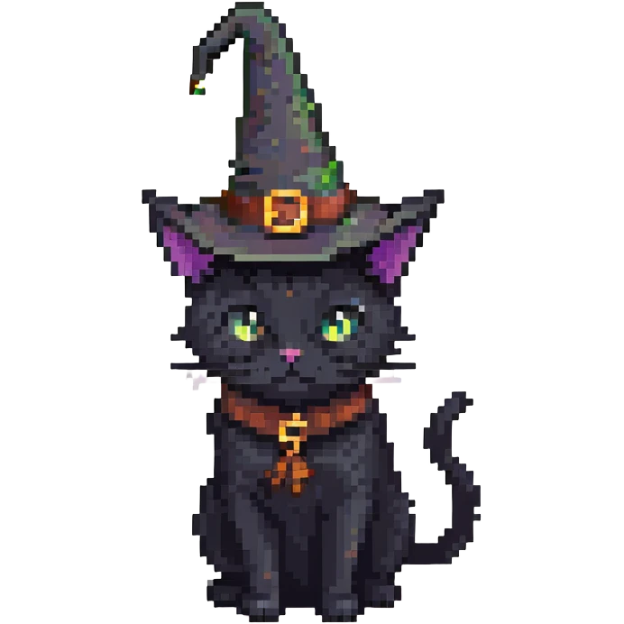 Witch cat emoji