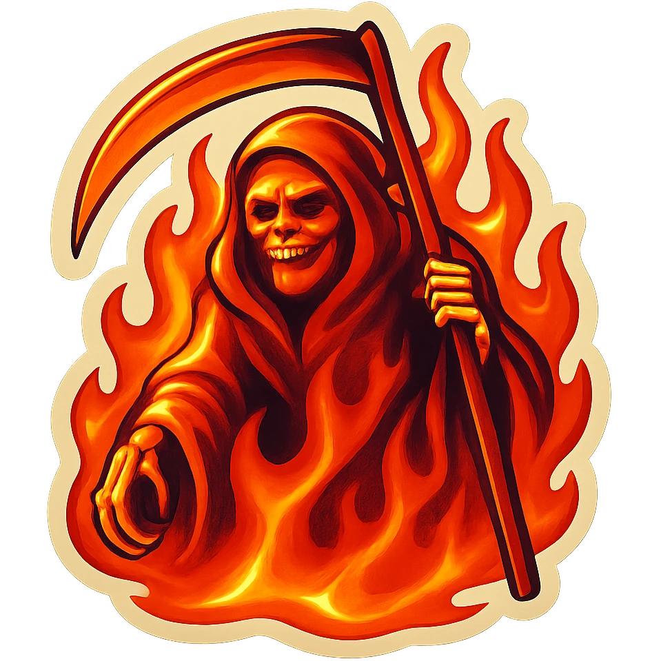 fire grim reaper emoji
