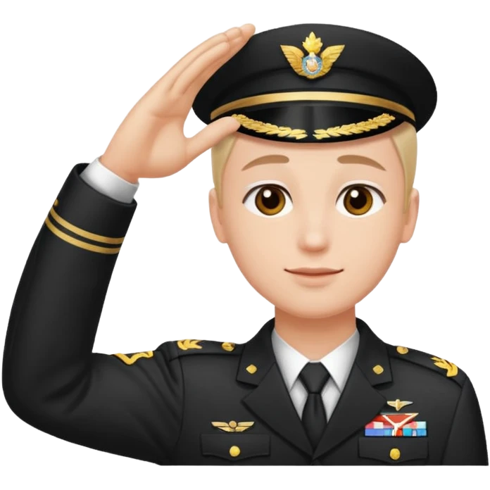 right arm on forehead saluting emoji