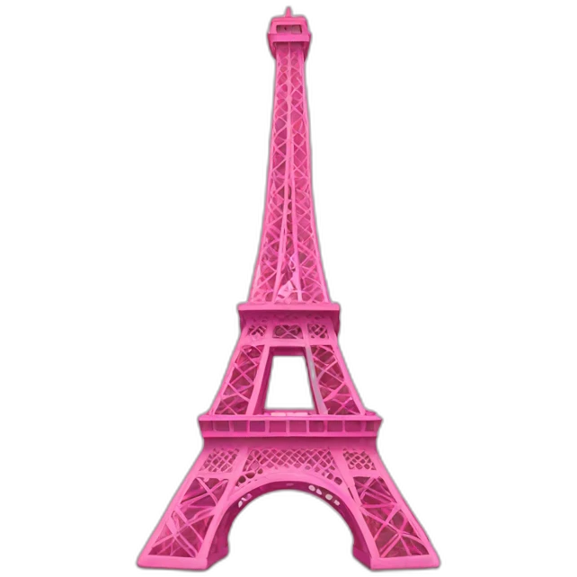 pink eiffel emoji