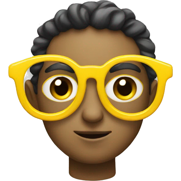 yellow glasses in the form of a star
 emoji