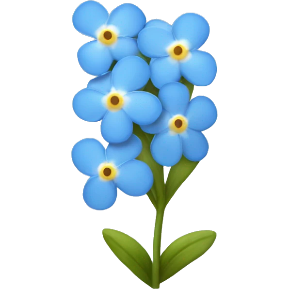 Forget-me-not flower emoji