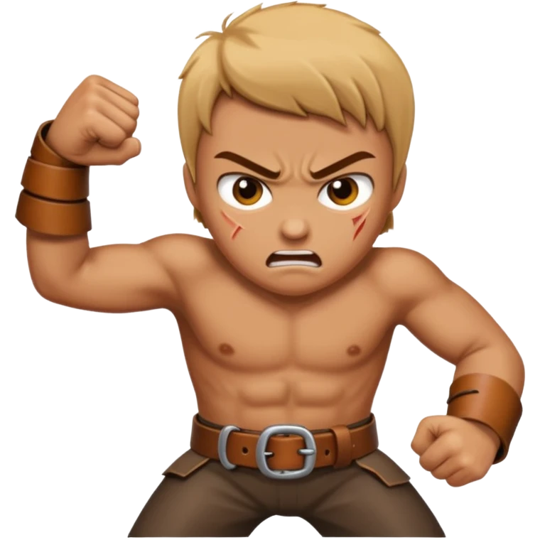 someone getting ready to hit someone with a belt emoji