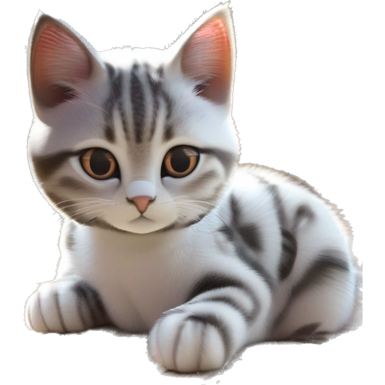パソコン作業する作業する猫 emoji
