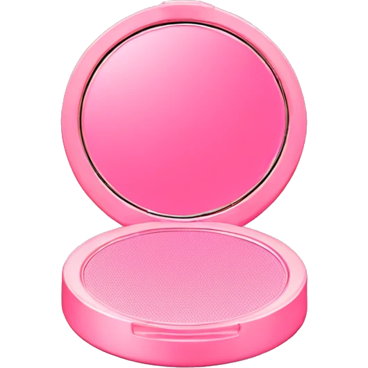 Pink compact open with mirror  emoji