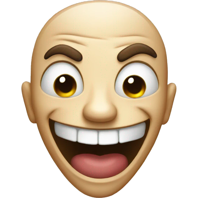 Laughing and mad emoji