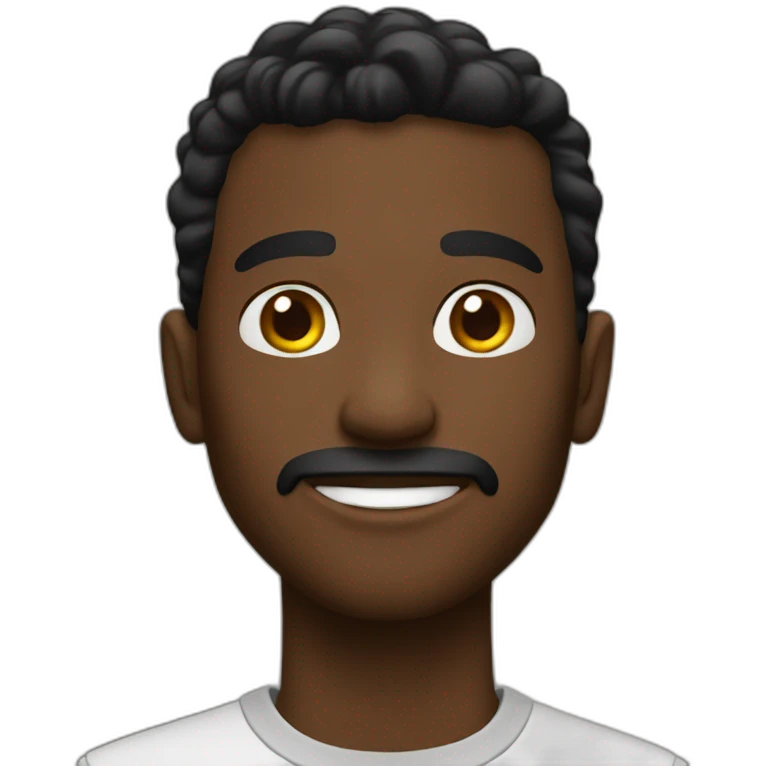 Guy black loks emoji