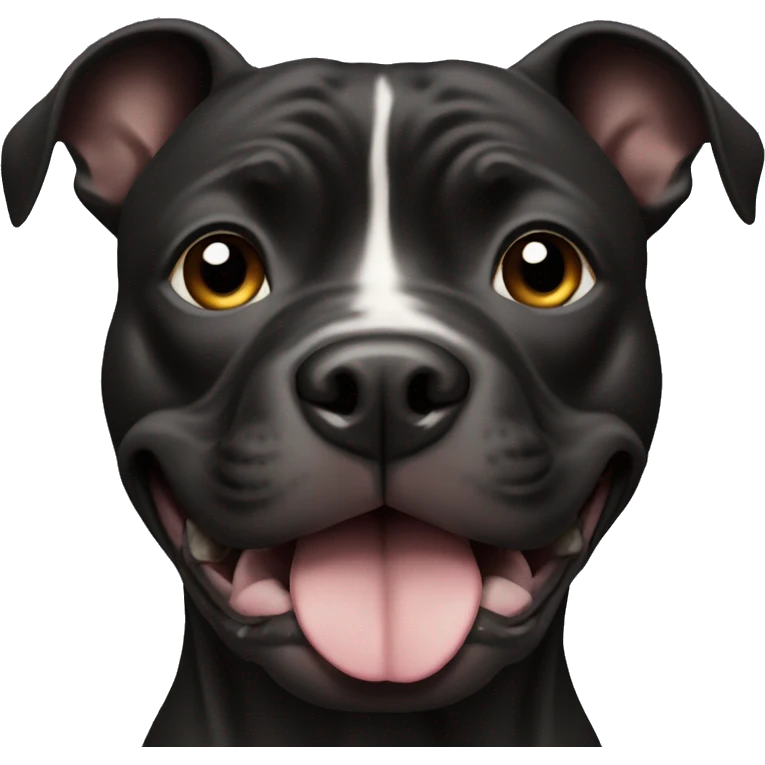 black pit bull face emoji