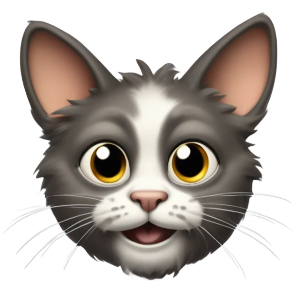 weird dumb cat emoji