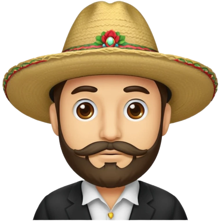 Un señor con sombrero y barba al estilo culiacan  emoji