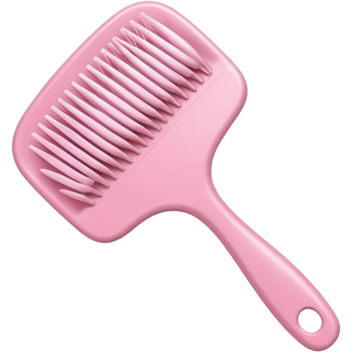 light pink hairbrush apple emoji style variation 4 emoji