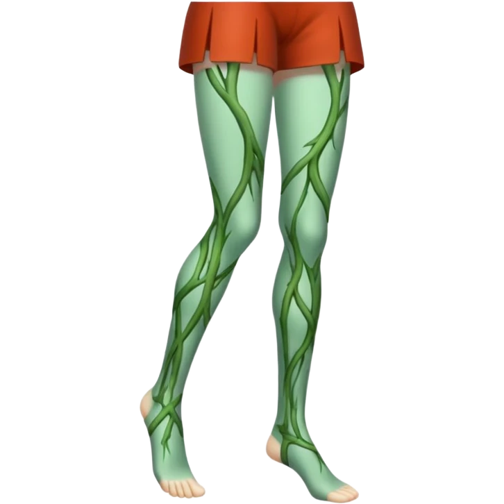 legs with green veins emoji