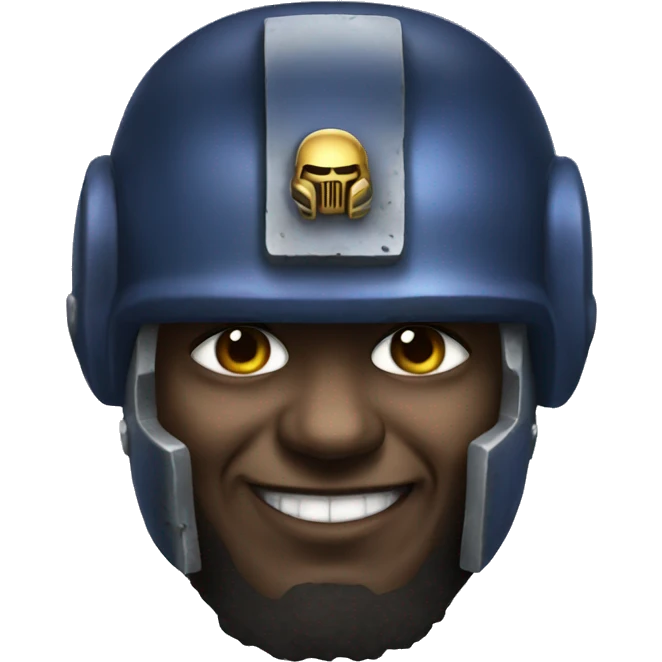 space marine with a smile emoji