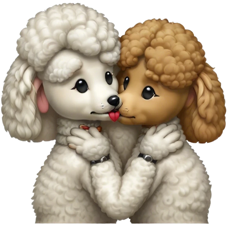 Poodle kisses emoji