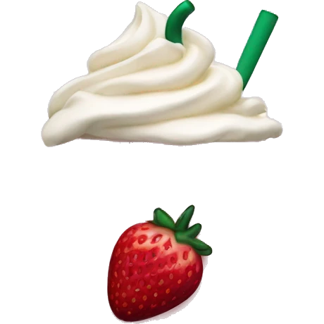Starbucks strawberry cream  emoji