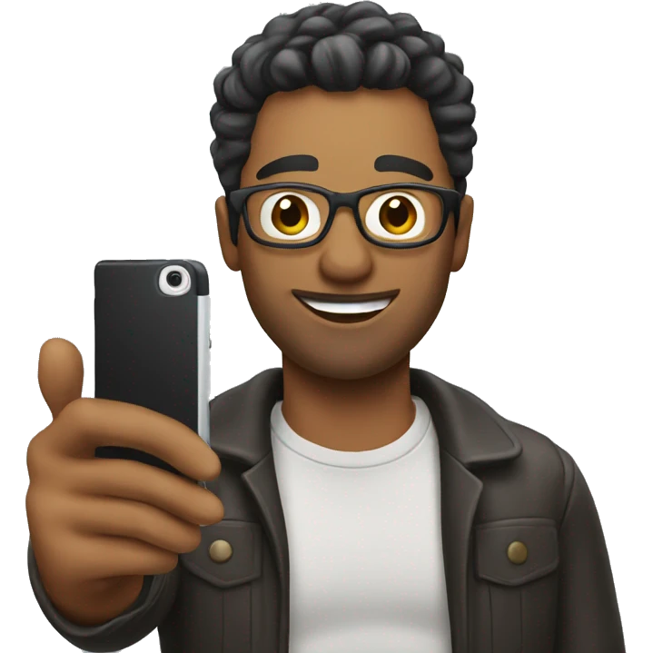 man taking a selfie emoji
