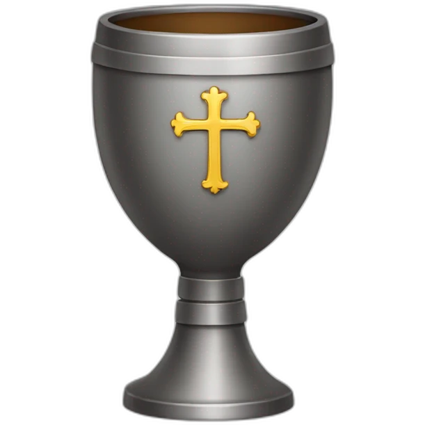 goblet with a cross emoji