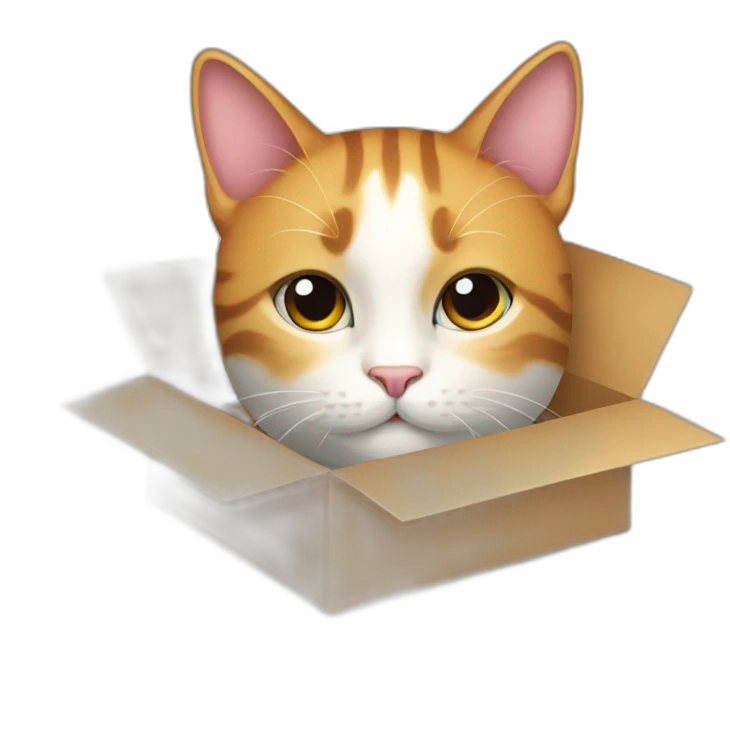 cat from gift box emoji