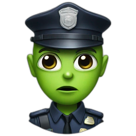 alien cop emoji