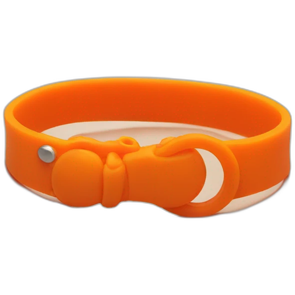 Orange Rubber Bracelet emoji