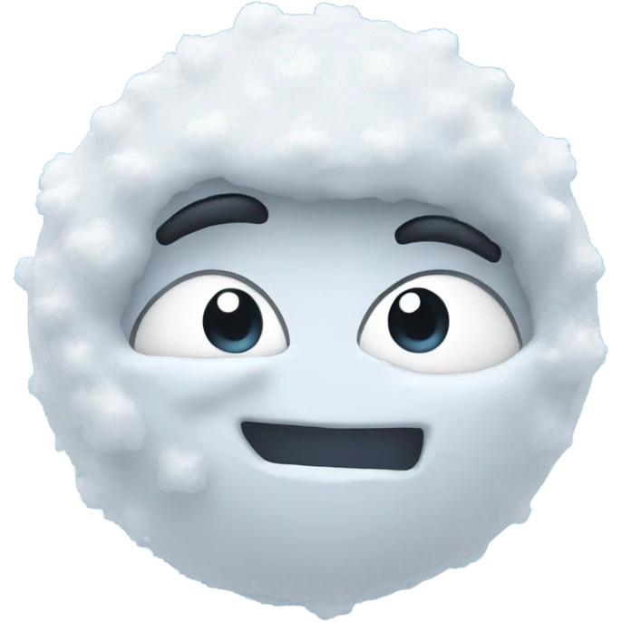 Thrown snowball  emoji