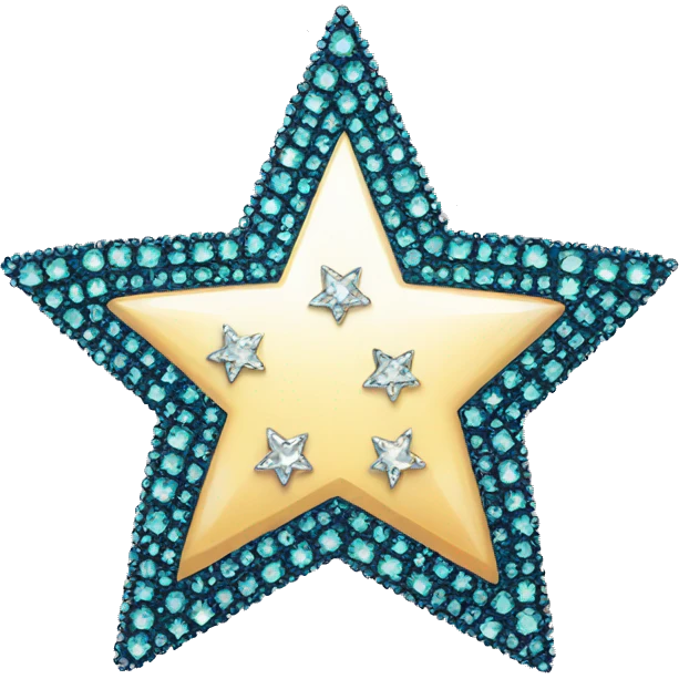 Rhinestone stars emoji
