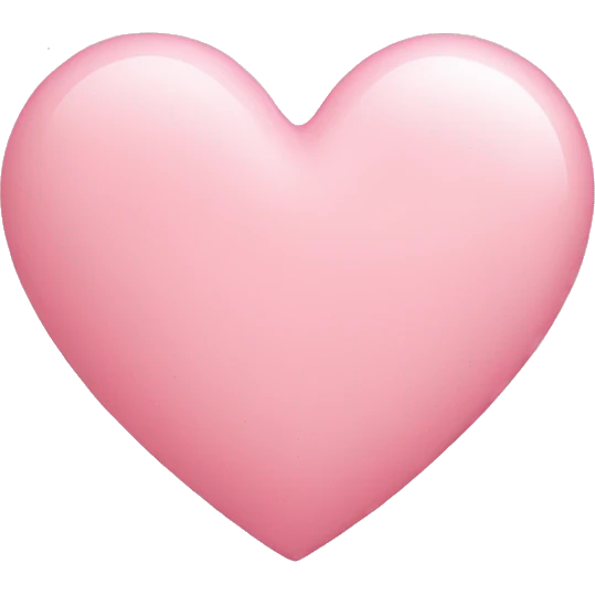 light pink loveheart  emoji