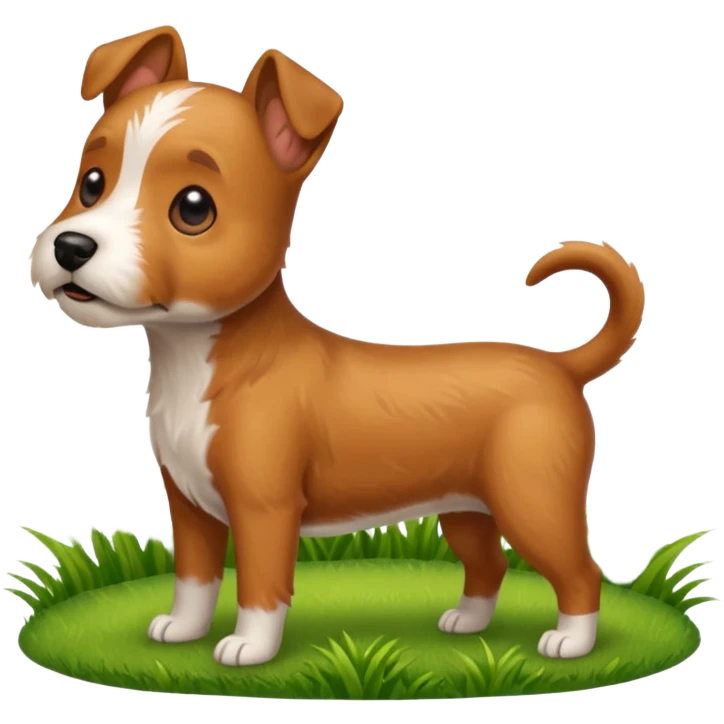 Terrier pooping emoji
