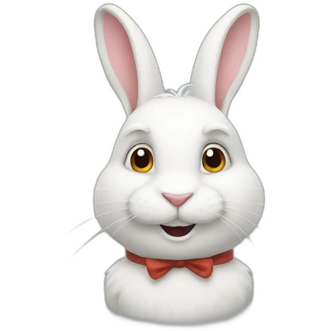 the white rabbit emoji