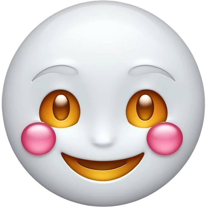 glitter white emoji smile emoji