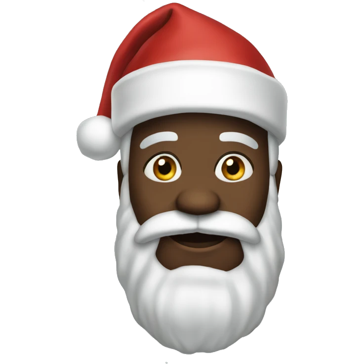 Balck santa claus emoji