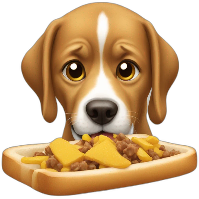 dog eating  emoji