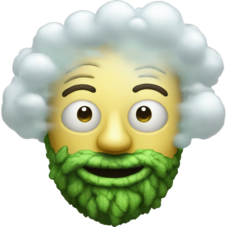 420 Person beakerbong face portrait beakerbong clouds emoji