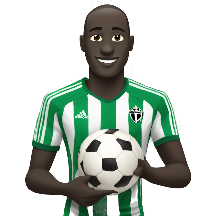 demba ba with soccer ball emoji