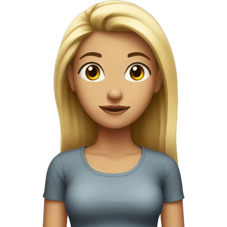 Tall slim girl emoji