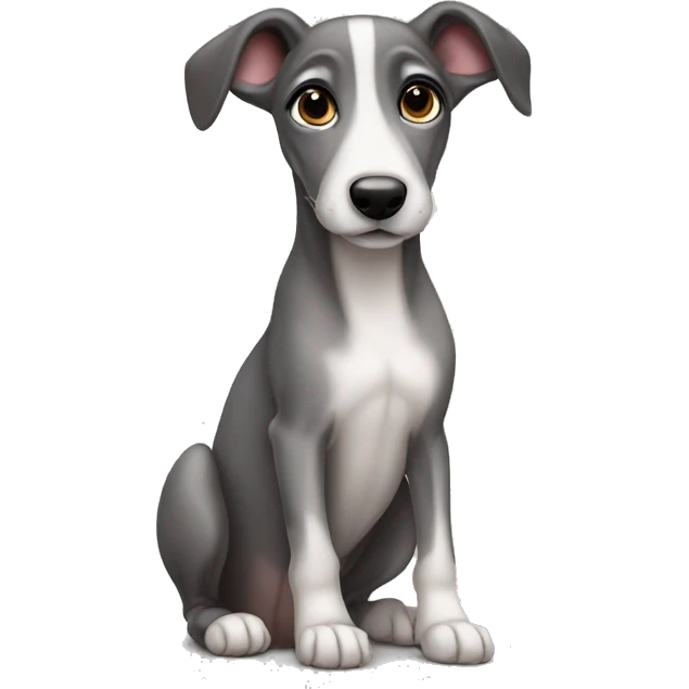 Greyhound puppy emoji