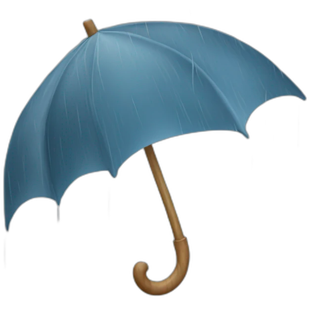 Rain strong wind emoji
