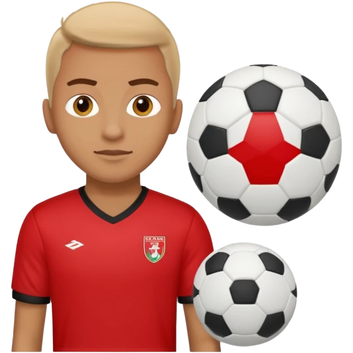 soccer fan (#00A3E0) and red (#F9423A) emoji
