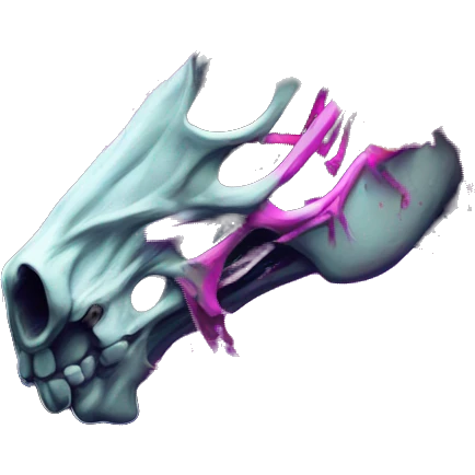 Neon Zombie Pegasus unicorn skeleton psychedelic flowers floral groovy art neon rave raving emoji