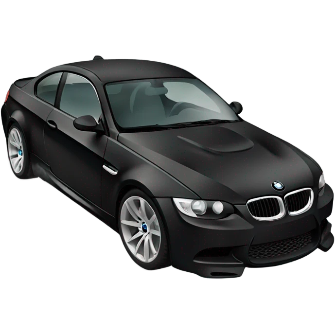 bmw e92 black front 1/4 view emoji