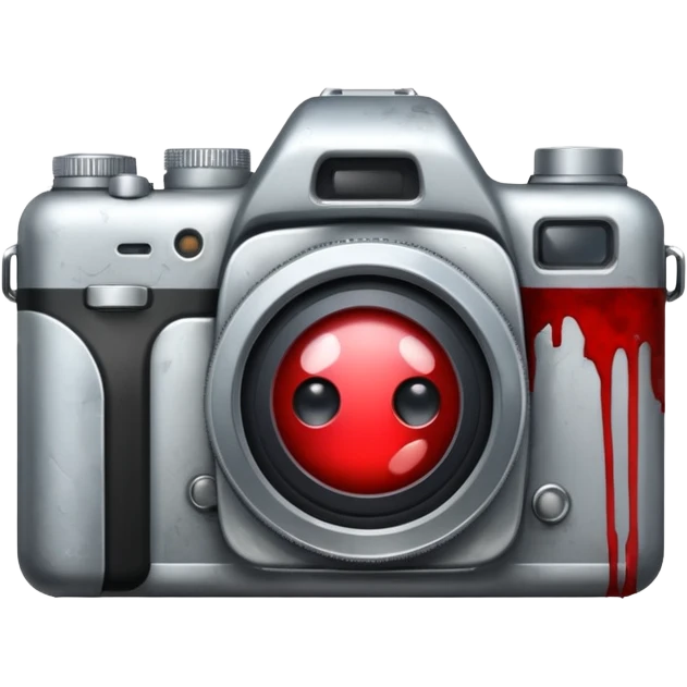 camera full of blood stains emoji