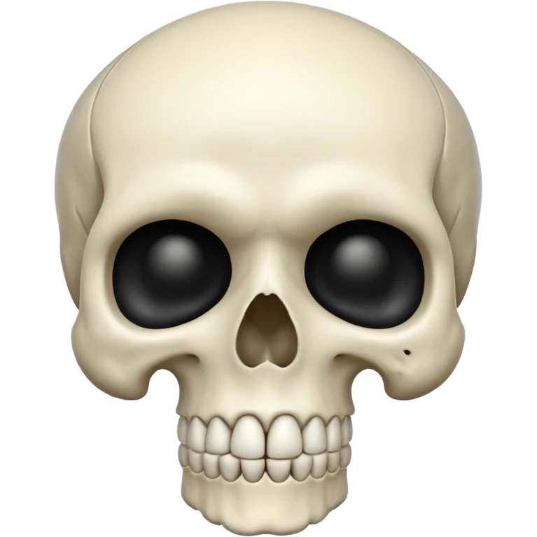 Skull mewing emoji